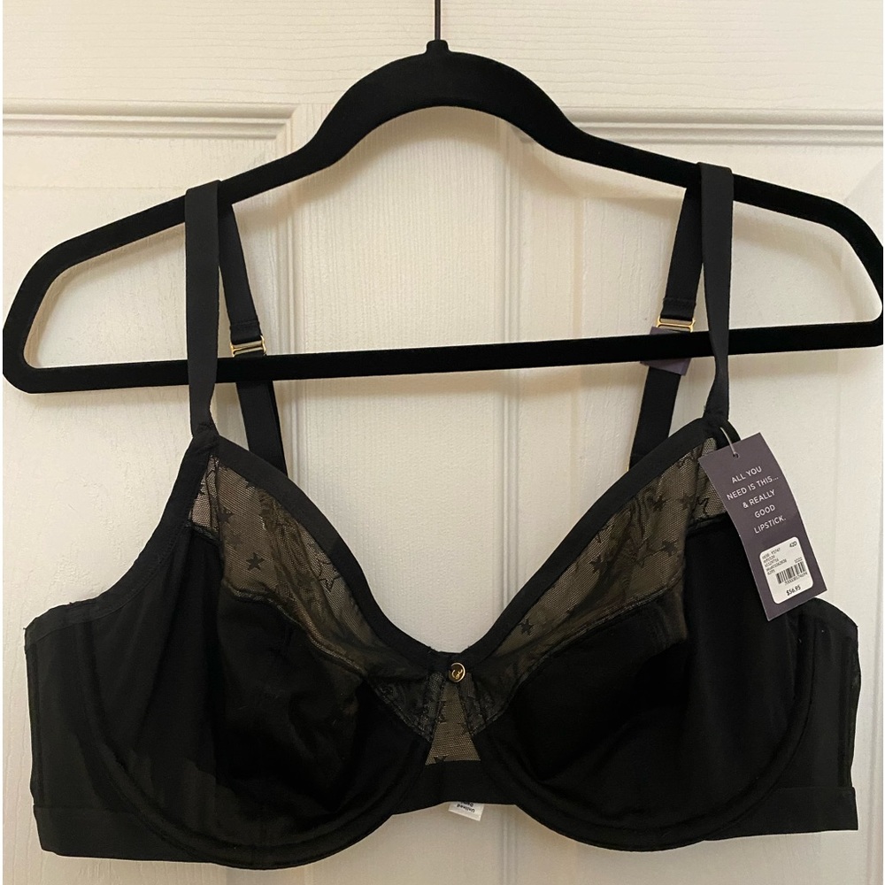 CACIQUE 42D black bra